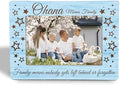 Family Picture Frame Gifts - Blue Hawaiian Gifts - Ohana Means Family Wooden Photo Frame 4x6, Homecoming Gift for Desk Decor by Unknown