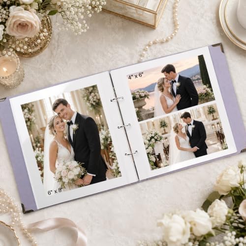 Vienrose 3 Ring Self Adhesive Photo Album Refill Pages 7.8x10.2 In - Image 5