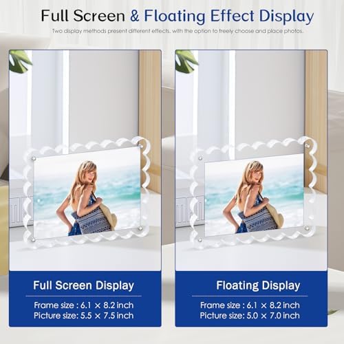 6 Pack Acrylic Magnetic Photo Frame, Clear 5x7 Picture Frames - Image 5