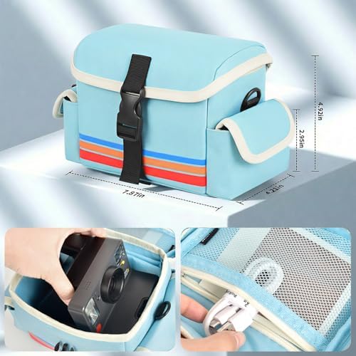 Camera Case Compatible with Polaroid Now, Now+ & OneStep+, Crossbody Bag - Image 4