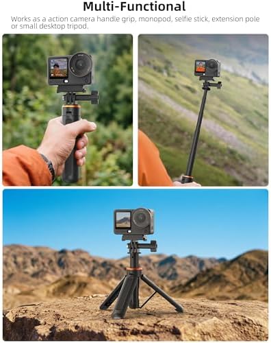 14" Mini Camera Tripod Stand, for DJI Osmo Pocket 4P/4/3/2, All GoPro - Image 2