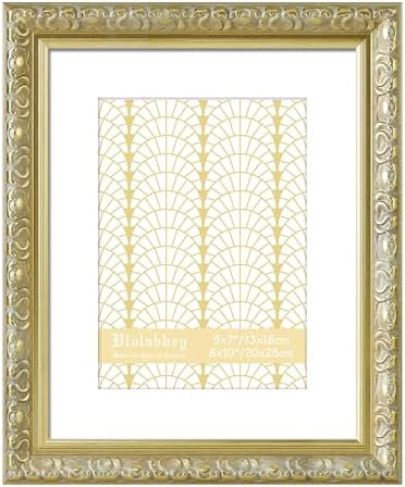 VIOLABBEY 8x10 Picture Frame Gold, Ornate Vintage Photo Frame by violabbey
