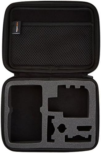 Amazon Basics Small Portable Protective Carrying Case for GoPro and Action Camera, Padded with Secure Handle, 9 x 7 x 2.5 inches, Black - Image 2