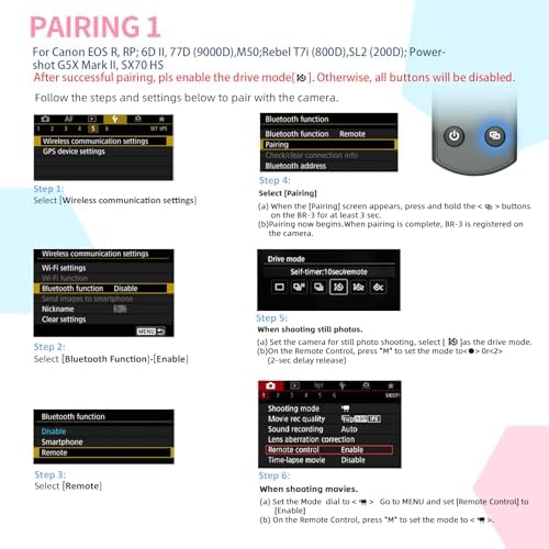 for Canon Rechargeable Camera Remote Control,Wireless Shutter Release - Image 7