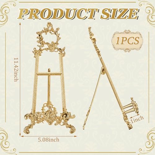 Novabright 11.5 Inch Ornate Metal Display Stand for Scrying Mirrors - Image 2