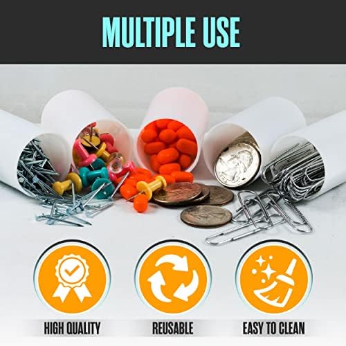 Film Canisters with Caps, Film Canisters, 35mm Case, White, 8oz, 180PK - Image 5