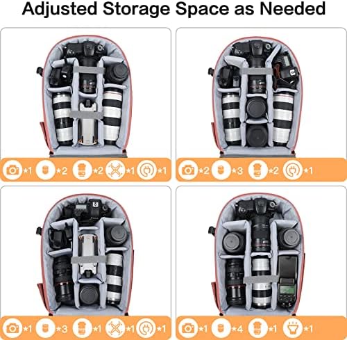 MOSISO Camera Backpack, DSLR/SLR/Mirrorless Photography Camera Bag - Image 3