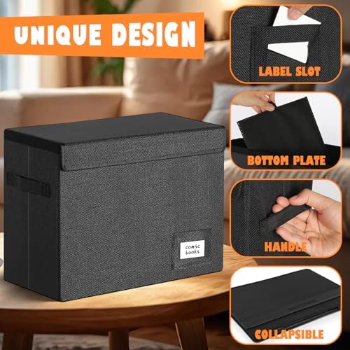 Leffis Comic Book Storage Box Comic Bin 15.5" X 7.5" X 11.3" - Image 6