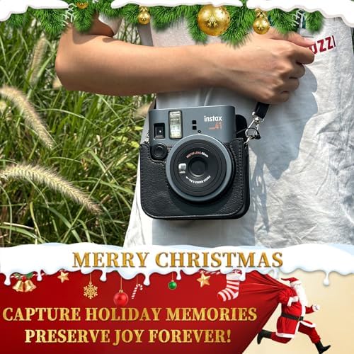CAIYOULE Camera Case for Fujifilm Instax Mini 41 Instant Film Camera, Black - Image 2