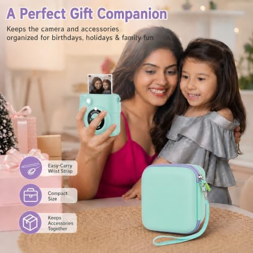 PAIYULE Kids Instant Print Camera Case Compatible with ESOXOFFORE for Dylanto for DUDUDRAGON for GKTZ for Dafotil for Careenoah for Aasonida Toddler Digital Prints Paper Storage Bag (Box Only) Green - Image 3