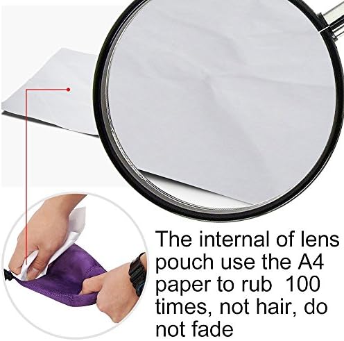 CADeN Lens Pouch Set 4 Pack Replacement Compatible for Canon, Nikon, Sony, Pentax, Olympus (Small, Medium, Large, X Large) Camera Lens Case Bag Thick Protective Neoprene Pouch Soft Plush for DSLR Lens - Image 3