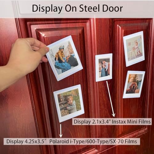 3.5x4.25” Magnetic Polaroid Picture Frame, Fridge Magnet Frame for Polaroid Now i-Type/600/SX-70/OneStep+/Instax Wide Square 300/200/210 Films, Instant Film Display,10 Pack - Image 6
