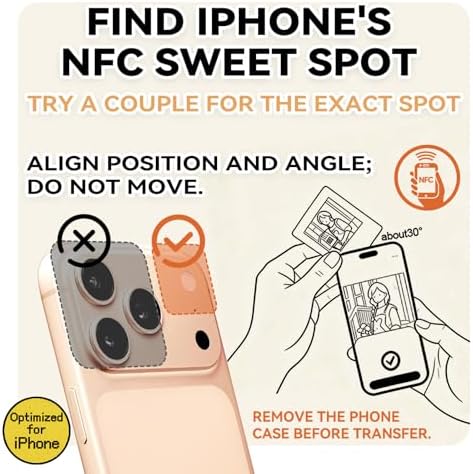 E-Paper Fridge Magnet Classic Plus, E-Ink Battery-Free Instant Photo Style Display, Wireless NFC Picture Frame, Phone-Controlled Acrylic Memo Board for Party/Travel/Home & Gifts, Compatible iPhone 13 and Newer (Black) - Image 4