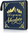 Adventure Leather Photo Album 4x6 200 Photos, DIY Scrapbook with 50 Sheets and 20 Blank Kraft Sheets, Travel Souvenir Diary Photo Book for Family Wedding Baby and Holiday Pictures by Unknown