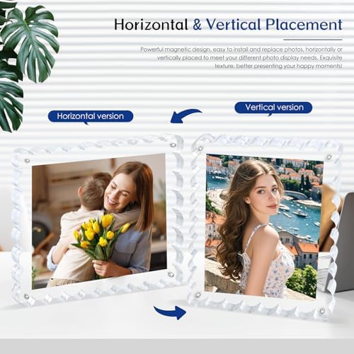 Acrylic Photo Frame - 2pack,15+15mm Thick Block 8×10 Inch - Image 6