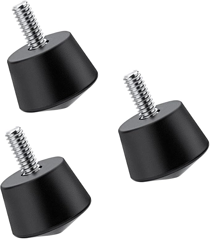 K&F CONCEPT Universal Anti-Slip Rubber Tripod Foot Spikes | Compatible with 1/4 inch Thread Tripod Monopod Legs Feet Replacement Parts, 3 PCS, TQ23 - Image 3