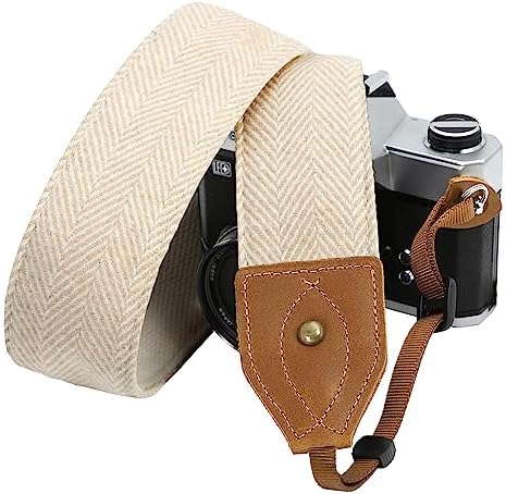 Padwa Lifestyle 2" Wide Classic Crazy Horse Art Cowhide Head Cotton Camera Straps for Photographers by PadwaLifestyleCameraStrap