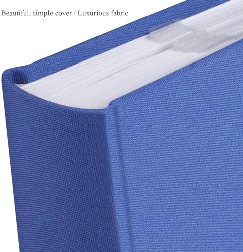 1DOT2 Photo Album with Writing Space, 100 Pages, Linen Cover, Blue - Image 3