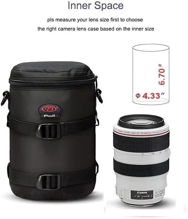 DSLR Camera Lens Case Pouch Bag for Lenses up to 4.33" x 6.70" - Image 2
