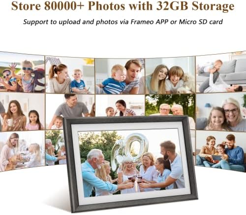 FRAMEO 15.6 Inch 32GB WiFi Large Digital Photo Frame 1920 * 1080 IPS FHD Touch Screen Smart Digital Picture Frame, Wall Mountable, Auto-Rotate,Share Moments Instantly via Frameo App from Anywhere - Image 2