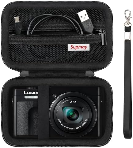 Camera Case for Panasonic LUMIX ZS99 / ZS300 Digital Camera, Black by Supmay