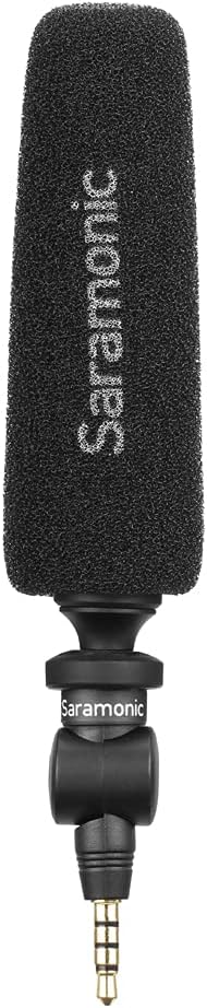 Saramonic Unidirectional Micro-Shotgun Microphone with 3.5mm TRRS Output for Smartphones, Tablets, Computers and More with a 3.5mm Headphone Port (SmartMic5S) by Saramonic
