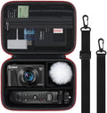 BOVKE Case for Canon G7X Mark III II/PowerShot SX740 SX730 Camera, Black by BOVKE