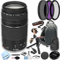 Canon EF 75-300mm f/4-5.6 III Telephoto Lens, 3PC Filter Kit,100S Back Pack,Lens Pouch,Grip, Grip Pod, Hood and More (21pc) (Renewed) by Amazon+Renewed