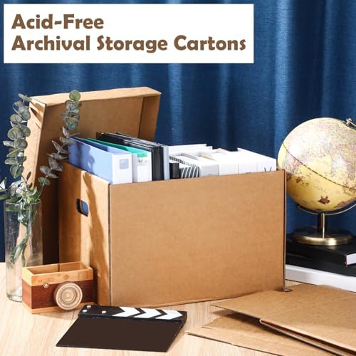 5 Pcs 15 x 12 x 10 Inch Archival Storage Cartons Acid Free - Image 4