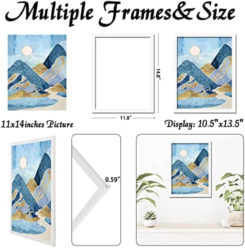White 11x14 Picture Frame, Lightweight Sturdy Gallery Wall Decor - Image 3