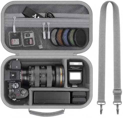 Camera Case for Canon EOS Rebel T7/R50/R100/for Sony a7iv/Mirrorless by Grapsa