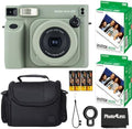 Fujifilm Instax Wide 400 Instant Film Camera (Sage Green) Bundle with Instax Wide Instant Film (40 Sheets), with Accessories Including Protective Carrying Case by FUJIFILM