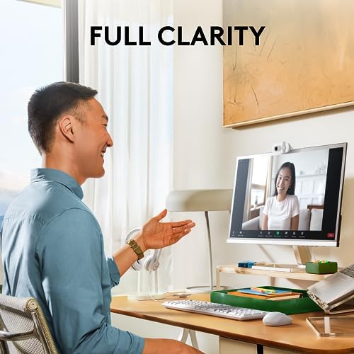 Logitech Brio 100 Full HD 1080p Webcam for Streaming and Meetings - White - Image 2