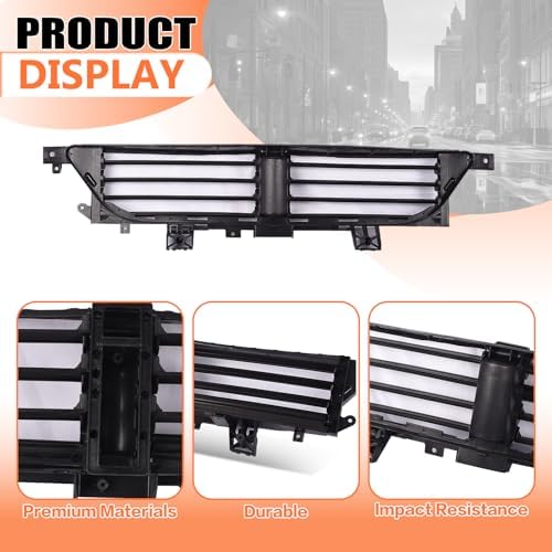 JX RACING Radiator Active Grille Shutter W/O Motor Compatible with 2013 2014 2015 2016 Dodge Dart Front Upper Radiator Air Control Shutter Black for 68302653AB CH1206112 - Image 5