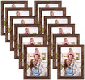 Giftgarden 5x7 Picture Frame Brown Set of 12, Multi Rustic Walnut Wood-Color 5 by 7 Photo Frames Bulk for Wall or Tabletop Display by Giftgarden