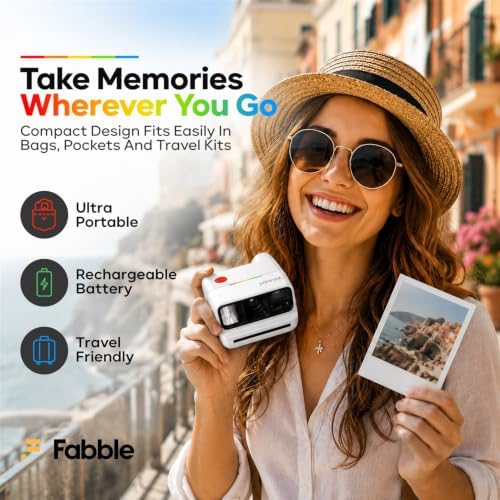 Polaroid Go Generation 3 Instant Film Camera Bundle with Go Color Film 16 Exposures, Protective Hard Case, Wrist Strap & Accs. for Instant Photography (White) - Image 6