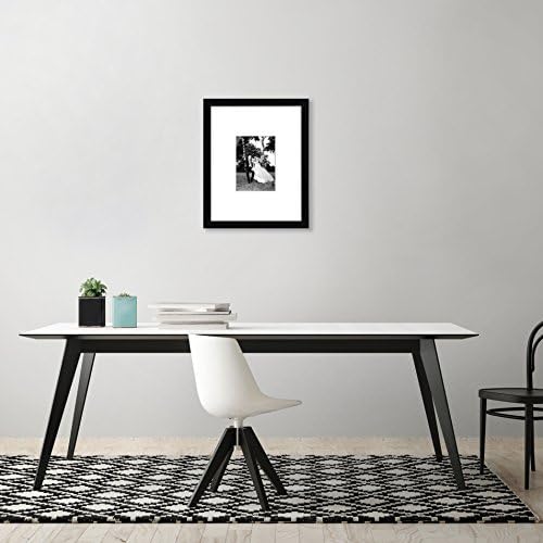 Americanflat 11x14 Picture Frame with Shatter-Resistant Glass - Use as 5x7 Frame with Mat or Display 11x14 Photo Without Mat - Signature Collection - Picture Frames for Wall Display - Black - Image 4