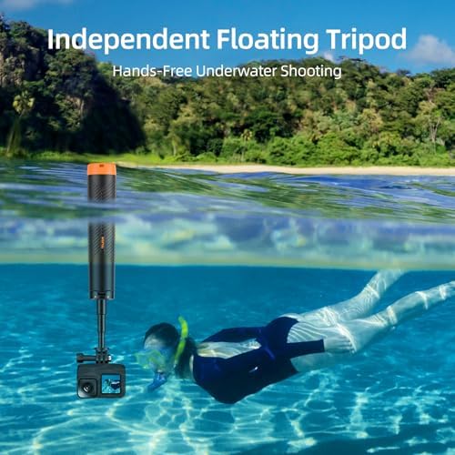 Floating Selfie Stick Hand Grip Tripod for GoPro Hero 13, 12, 11, 10, 9, 8,Waterproof Extendable Selfie Handle Monopod for DJI OSMO Action 6 5 Pro 4 3,Insta360 Ace Pro 2,Vlog Pole Accessory for Go Pro - Image 3