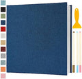 Photo Album Self Adhesive Pages 13.2x12.8 Scrapbook Blue 120 Pages by Semfalbuums