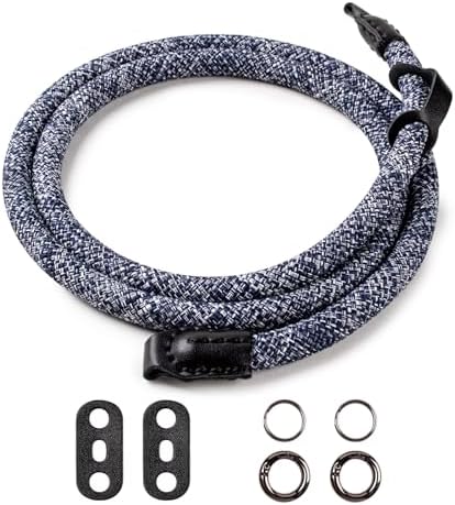 VOVMOEYA Nylon Braided Camera Rope Strap, Camera Neck Shoulder Strap with O-Ring for DSLR & Mirrorless Camera - Image 2