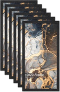 Fxojyvo 10x20 Picture Frame Set of 6 Black Engineered Wood Wall Hanging by Fxojyvo