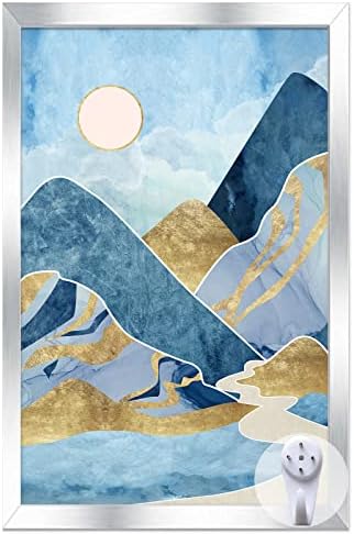 Silver 11x17 Picture Frame, Lightweight Sturdy Gallery Wall Decor by KEEPBEINGBEST