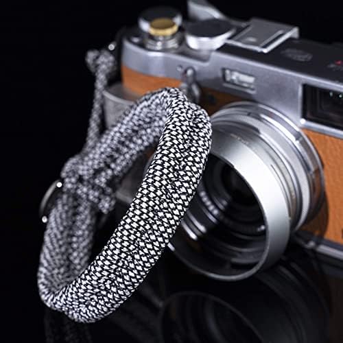 Paracord Camera Wrist Strap Lanyard-Quick Release for DSLR Mirrorless White - Image 2
