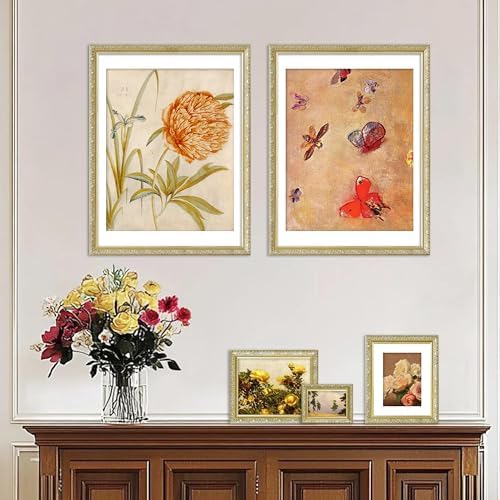 VIOLABBEY 18x24 Picture Frame Gold, Ornate Vintage Photo Frame - Image 5