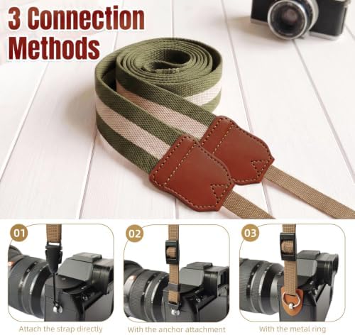 Camp Snap Camera Neck Strap,Adjustable Woven Soft Camera Shoulder Strap - Image 3