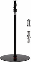IFOOTAGE A400 Round Base Monopod Light Stand 79" Aluminum | Tripod Camera Floor Stand with 1/4" & 3/8" Screw Light Adapter for Camera Light Webcam Backdrop, Payload 22lb by IFOOTAGE