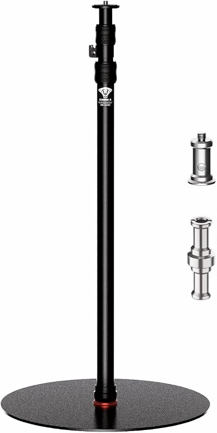 IFOOTAGE A400 Round Base Monopod Light Stand 79" Aluminum | Tripod Camera Floor Stand with 1/4" & 3/8" Screw Light Adapter for Camera Light Webcam Backdrop, Payload 22lb by IFOOTAGE