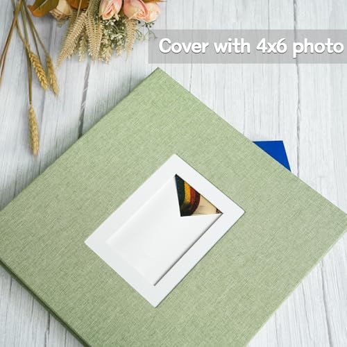 Vienrose Self Adhesive Photo Album 40 Pages for Wedding, Family, Grassgreen - Image 2