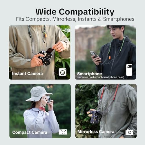 PGYTECH Camera Strap Slim Outdoor Style for Camera & Phone, Quick Release - Image 2