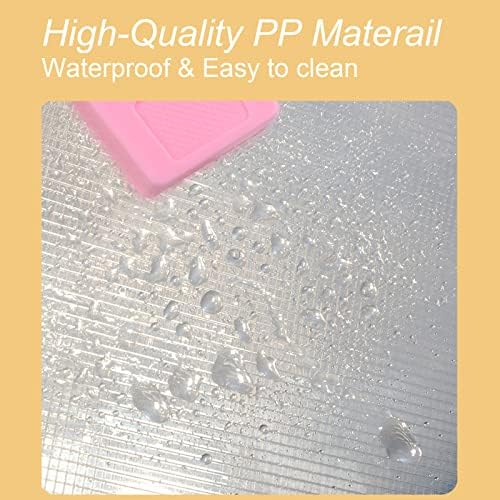 12x16.5 Art Portfolio Case A3 PP Plastic Transparent Pink Pack of 1 - Image 3